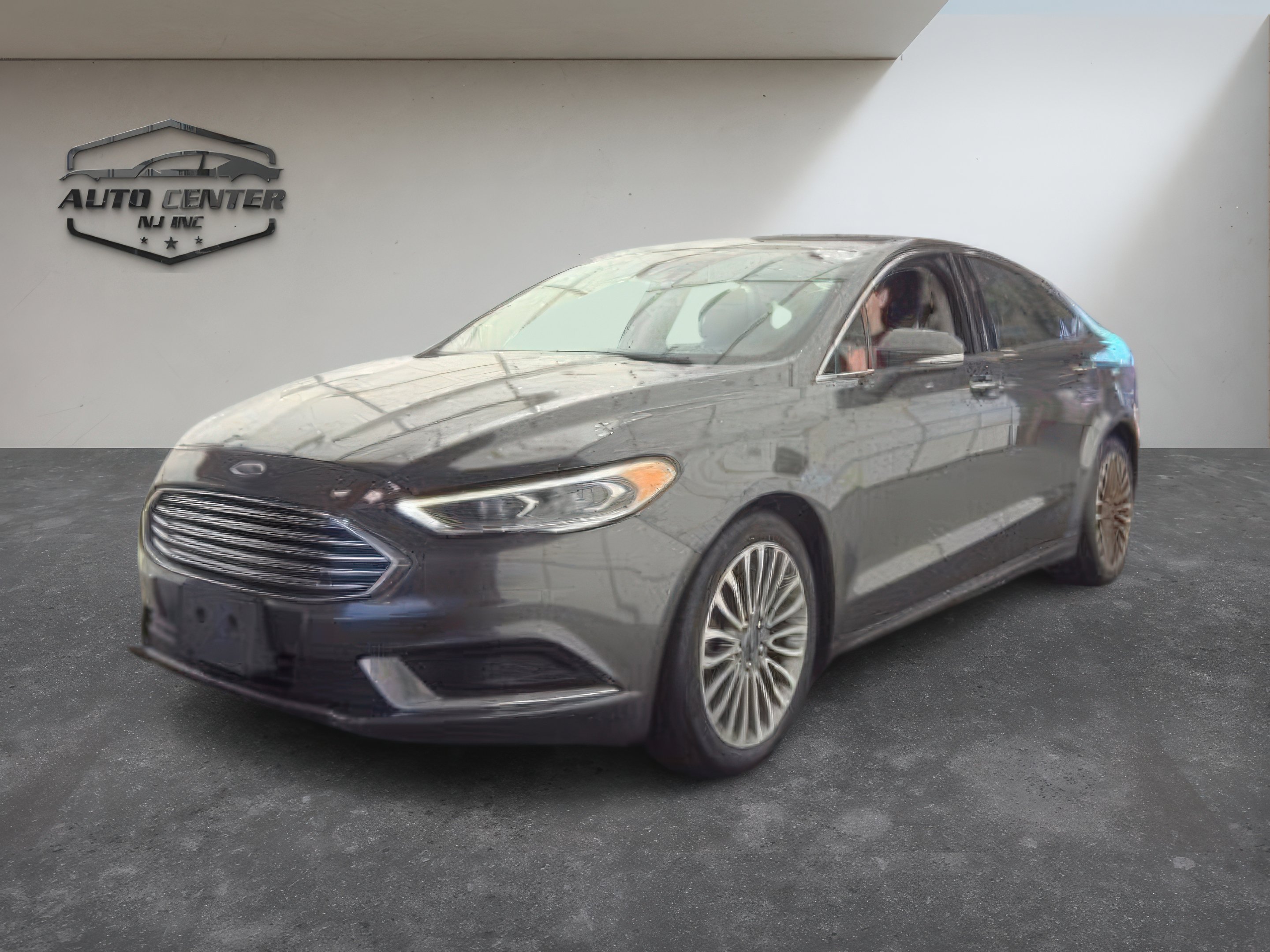 Gray 2018 Ford Fusion Sedan All-Wheel Drive Automatic