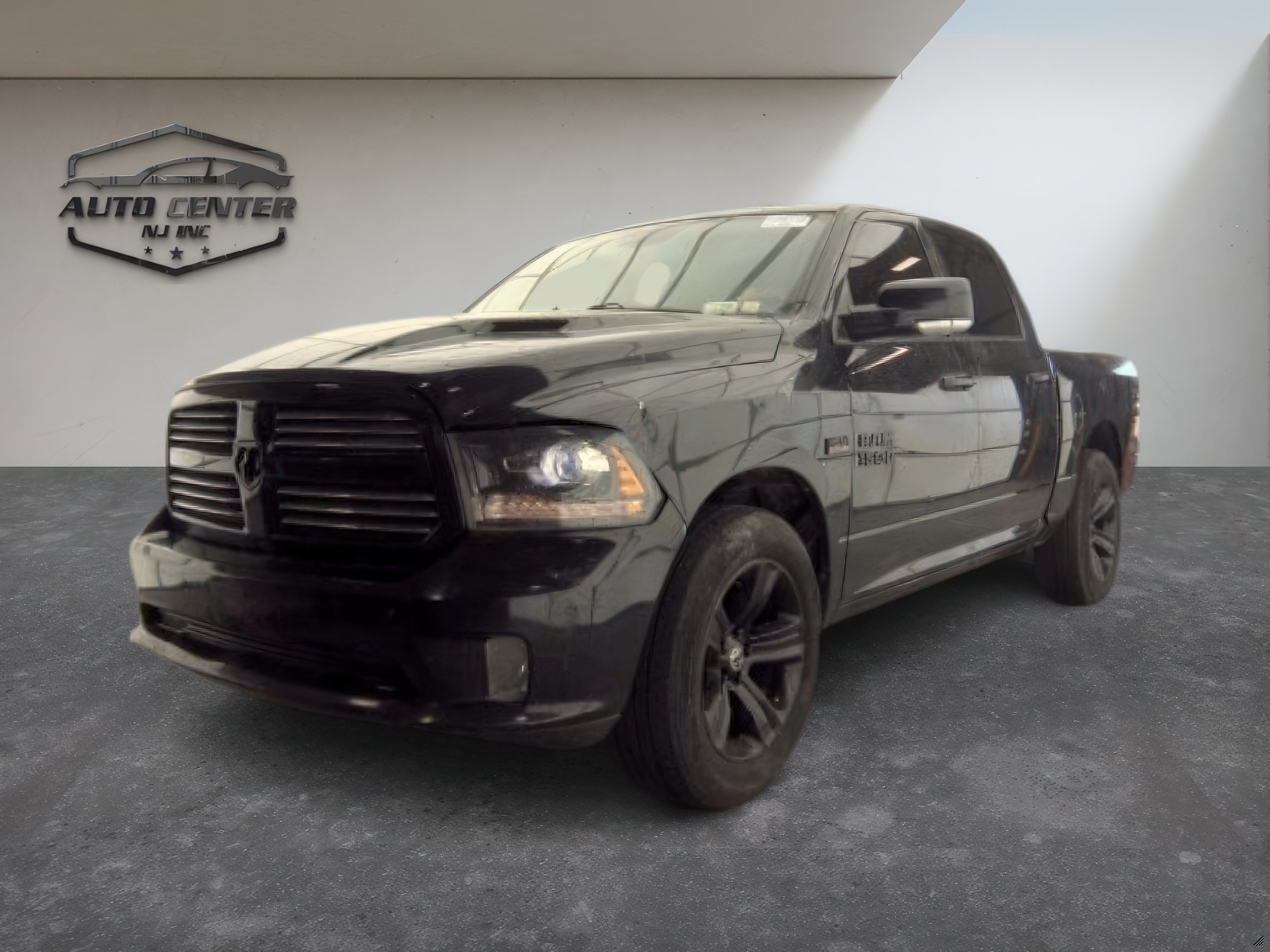 Black 2016 RAM 1500 Pickup Truck Four-Wheel Drive Automatic