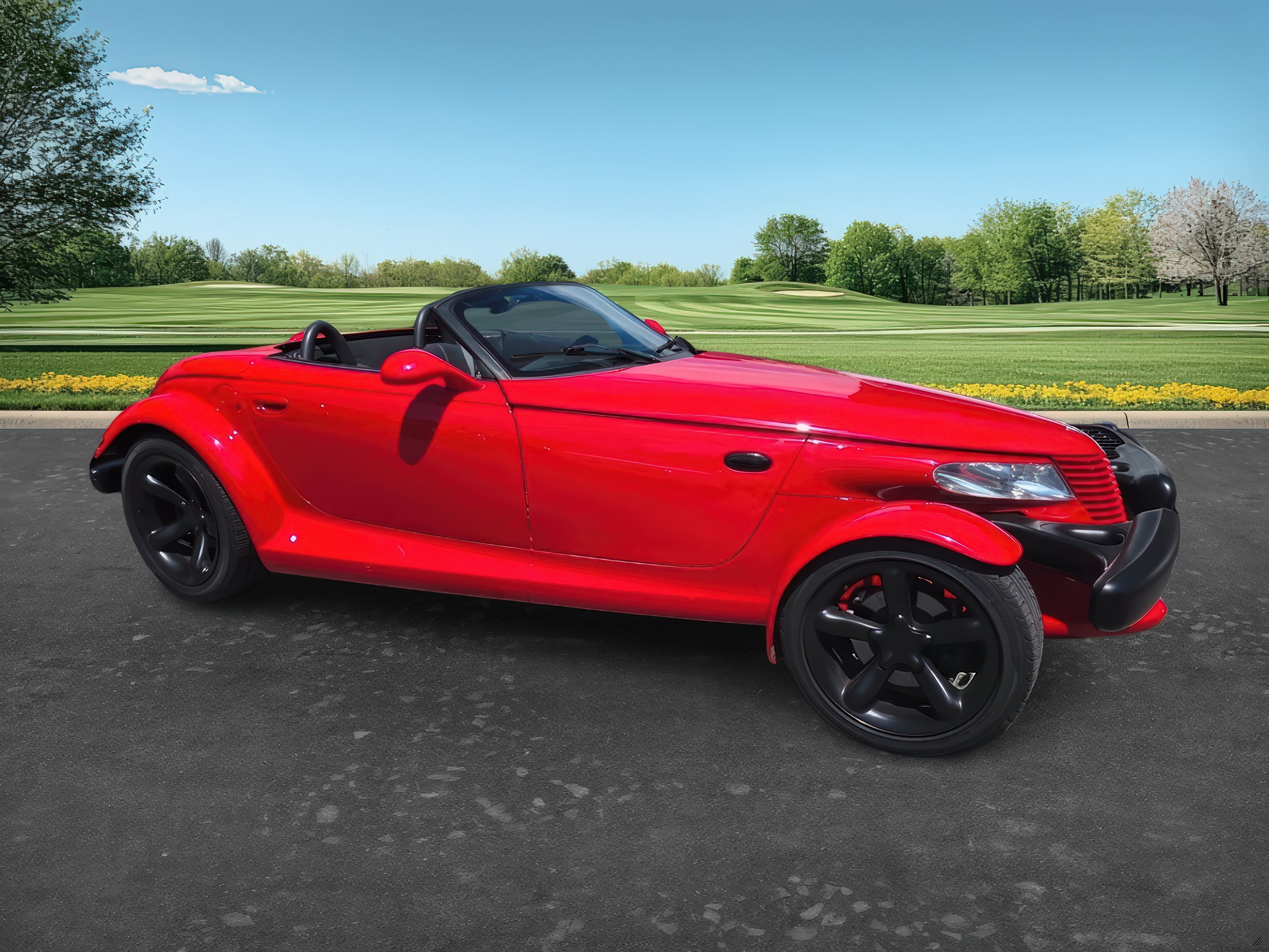 Red 1999 Plymouth Prowler Convertible Rear-Wheel Drive Automatic