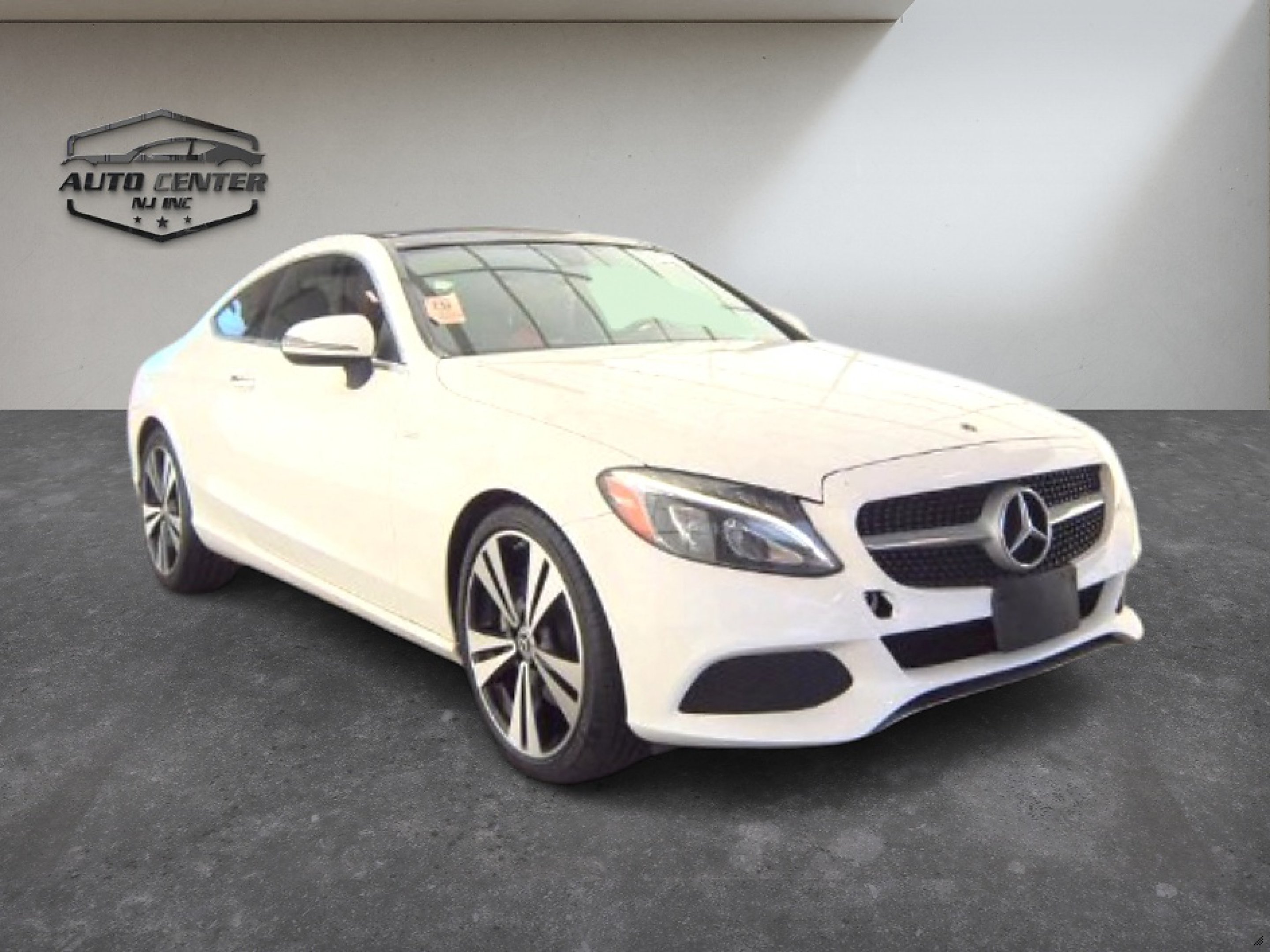 White 2017 Mercedes-Benz C-Class Coupe Rear-Wheel Drive Automatic